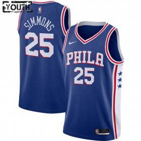 Barn Philadelphia 76ers Tröja Ben Simmons 25 2020-2021 Nike Icon Edition Swingman